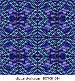 Embroidery texture with geometric ornament. Pattern for surface design, textiles, printing, wallpaper, web design, Identity