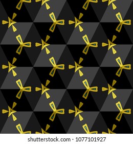 Embroidery texture with geometric ornament. Pattern for surface design, textiles, printing, wallpaper, web design, Identity