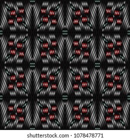 Embroidery texture with geometric ornament. Pattern for surface design, textiles, printing, wallpaper, web design, Identity