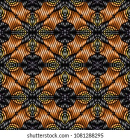 Embroidery texture with geometric ornament. Pattern for surface design, textiles, printing, wallpaper, web design, Identity