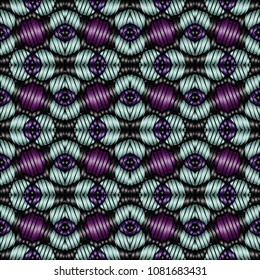 Embroidery texture with geometric ornament. Pattern for surface design, textiles, printing, wallpaper, web design, Identity