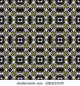 Embroidery texture with geometric ornament. Pattern for surface design, textiles, printing, wallpaper, web design, Identity