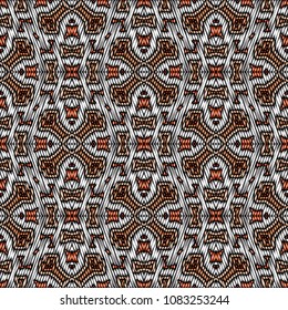 Embroidery texture with geometric ornament. Pattern for surface design, textiles, printing, wallpaper, web design, Identity