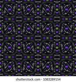 Embroidery texture with geometric ornament. Pattern for surface design, textiles, printing, wallpaper, web design, Identity