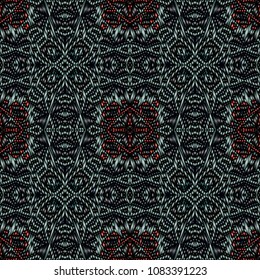 Embroidery texture with geometric ornament. Pattern for surface design, textiles, printing, wallpaper, web design, Identity