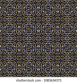 Embroidery texture with geometric ornament. Pattern for surface design, textiles, printing, wallpaper, web design, Identity