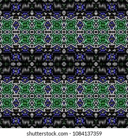 Embroidery texture with geometric ornament. Pattern for surface design, textiles, printing, wallpaper, web design, Identity