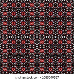Embroidery texture with geometric ornament. Pattern for surface design, textiles, printing, wallpaper, web design, Identity