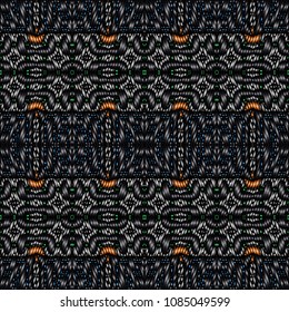 Embroidery texture with geometric ornament. Pattern for surface design, textiles, printing, wallpaper, web design, Identity