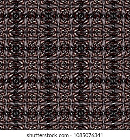 Embroidery texture with geometric ornament. Pattern for surface design, textiles, printing, wallpaper, web design, Identity