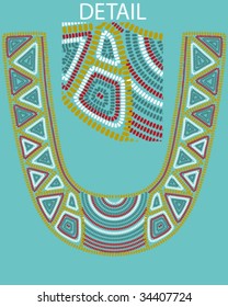 embroidery but thick with curve