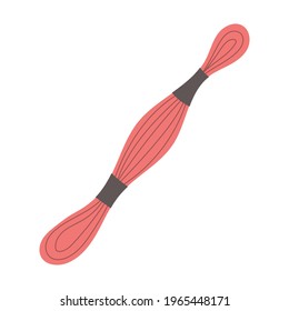 Embroidery threads, great design for any purposes. Vector art illustration. Rainbow texture. Graphic design.