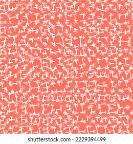 Patrón de infiltración de tinta de abadejo. Impresión de arte geométrico de tinta. Imitación de Macrame Monocromo Étnico. Fondo del Minimalismo de la Needlework Shibory. Diseño japonés de acuarela contemporánea rosa y roja y beige.