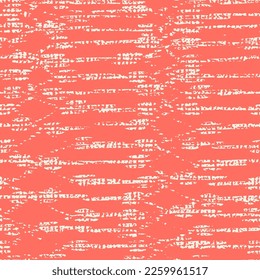 Embroidery Tie Dye Seamless Pattern. Rose Red and Beige Contemporary Watercolor Japan Design. Shibory Needlework Minimalism Background. Ethnic Monochrome Macrame Imitation. Ink Geometric Art Print.