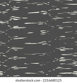 Embroidery Tie Dye Seamless Pattern. White and Black Ink Geometric Art Print. Contemporary Watercolor Japan Design. Ethnic Monochrome Macrame Imitation. Shibory Needlework Minimalism Background.