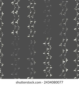 Patrón sin costuras de tinte de lazo de bordado. Impresión de arte geométrico de tinta. Imitación de macramé monocromo étnico. Acuarela contemporánea Japón Diseño. Fondo blanco y negro de minimalismo de aguja Shibory.