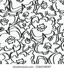 Embroidery Tie Dye Seamless Pattern. Shibory Needlework Minimalism Background. Ink Geometric Art Print. Contemporary Watercolor Japan Design. Ethnic Monochrome Macrame Imitation. black beige