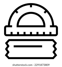 Embroidery tools icon outline vector. Craft art. Creative fabric