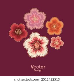 bordado tradicional joias flor padrão floral elemento boutique decoração arte ornamento modelo real casamento bonito abstrato elegante 