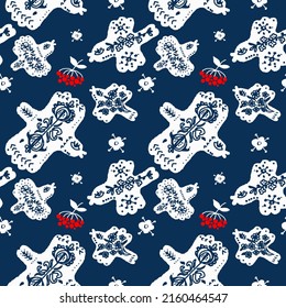 Embroidery Ukrainian birds folklore tales