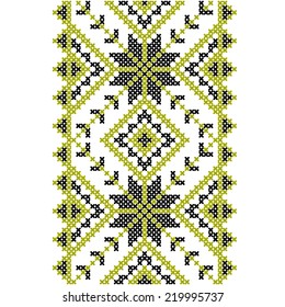 Embroidery. Ukrainian national ornament decoration. Vector illustration