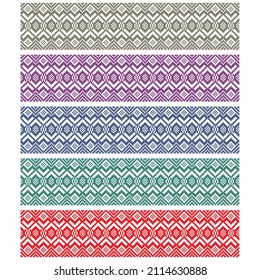 Embroidery Vector Design. Aztec Ethnic Pattern Vector Illustration. Seamless Folk Pattern Design
