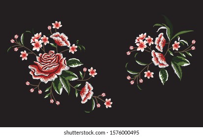 Embroidery Vector Design for Fashion