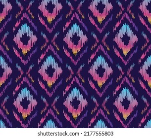 embroidery vector design. Seamless multicolor pattern in tribal style. Traditional ethnic folk motif. Aztec ikat vector background. Abstract geometric art print. hand drawn. Textile design, fabric