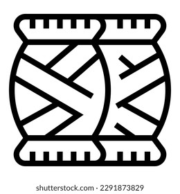 Embroidery workshop icon outline vector. Art craft. Hand bracelet