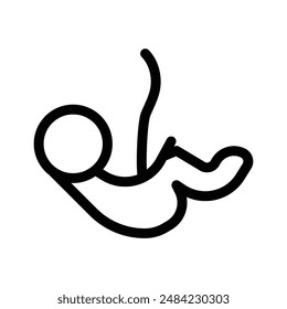 Embryo Child icon design in filled and outlined style