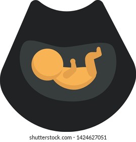 Embryo flat illustration design graphic