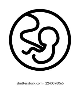 embryo icon or logo isolated sign symbol vector illustration - high quality black style vector icons
