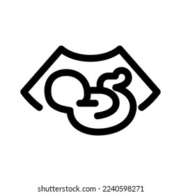 embryo icon or logo isolated sign symbol vector illustration - high quality black style vector icons
