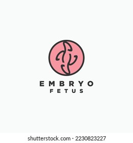 Embryo  logo icon design vector 