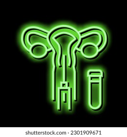 embryo transfer neon light sign vector. embryo transfer illustration