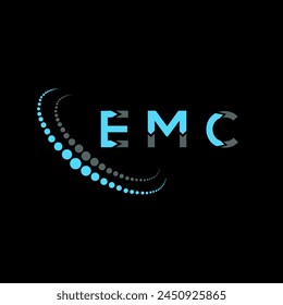EMC letter logo abstract design. EMC unique design. EMC.
