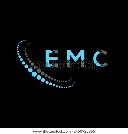 EMC letter logo abstract design. EMC unique design. EMC.
