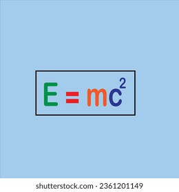E=mc2 handwritten with white chalk on a blackboard