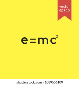 e=mc2. e=mc2 icon. sign design. Vector EPS 10