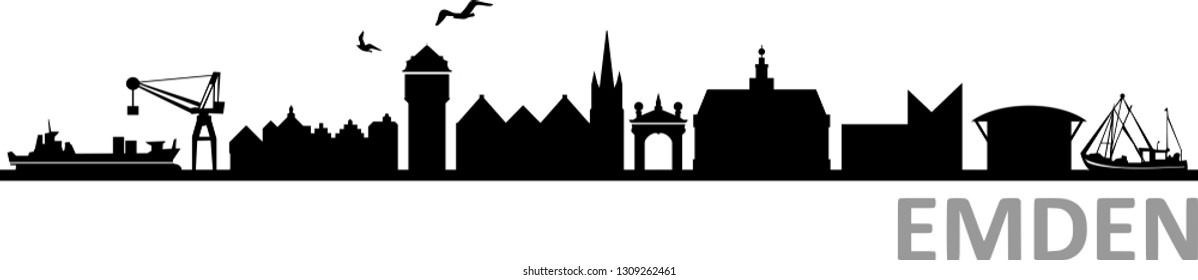 Emden City Skyline