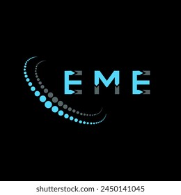 EME-Buchstabe Logo abstraktes Design. Einzigartiges EME-Design. EME.
