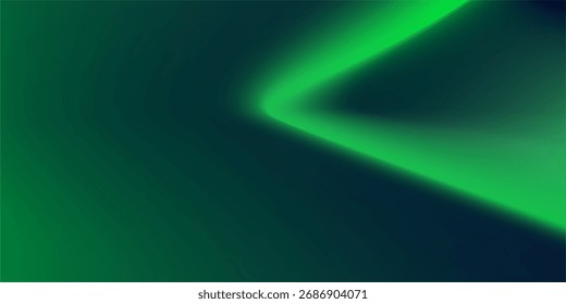 Esmeralda Aurora Light Trail Através de um fundo azul escuro com fluxo verde neon dinâmico. Ideal para temas de marcas tecnológicas, científicas ou criativas que buscam energia, movimento e inovação.