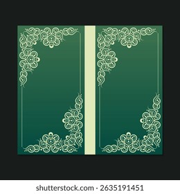 Uma capa de esmeralda para um novo ornamento florescer e design