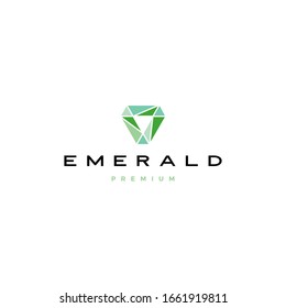 emerald diamond logo vector icon illustration	