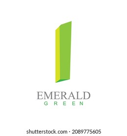 ilustración de icono del logotipo del diamante esmeralda