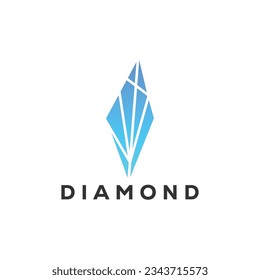 ilustración de icono del logotipo del diamante esmeralda
