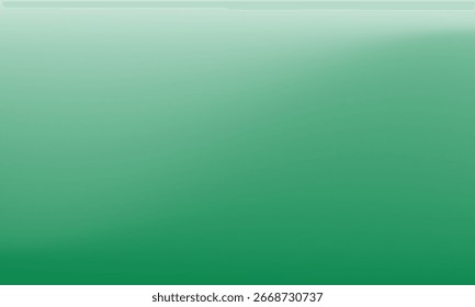 Emerald Fall abstract gradient background design. Flowing Monochromatic green colors. Perfect for backdrops, banners, templates, cards, seasonal designs. Vector Illustration.