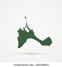 Emerald Formentera Map Illustration