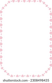 Emerald frames Emerald Shape Flower border floral vector cute pink pastel decoration love pattern classic romantic photo frame design background wedding anniversary birthday valentine Christmas