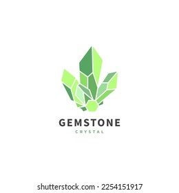 emerald gemstone vector logo design illustration 3